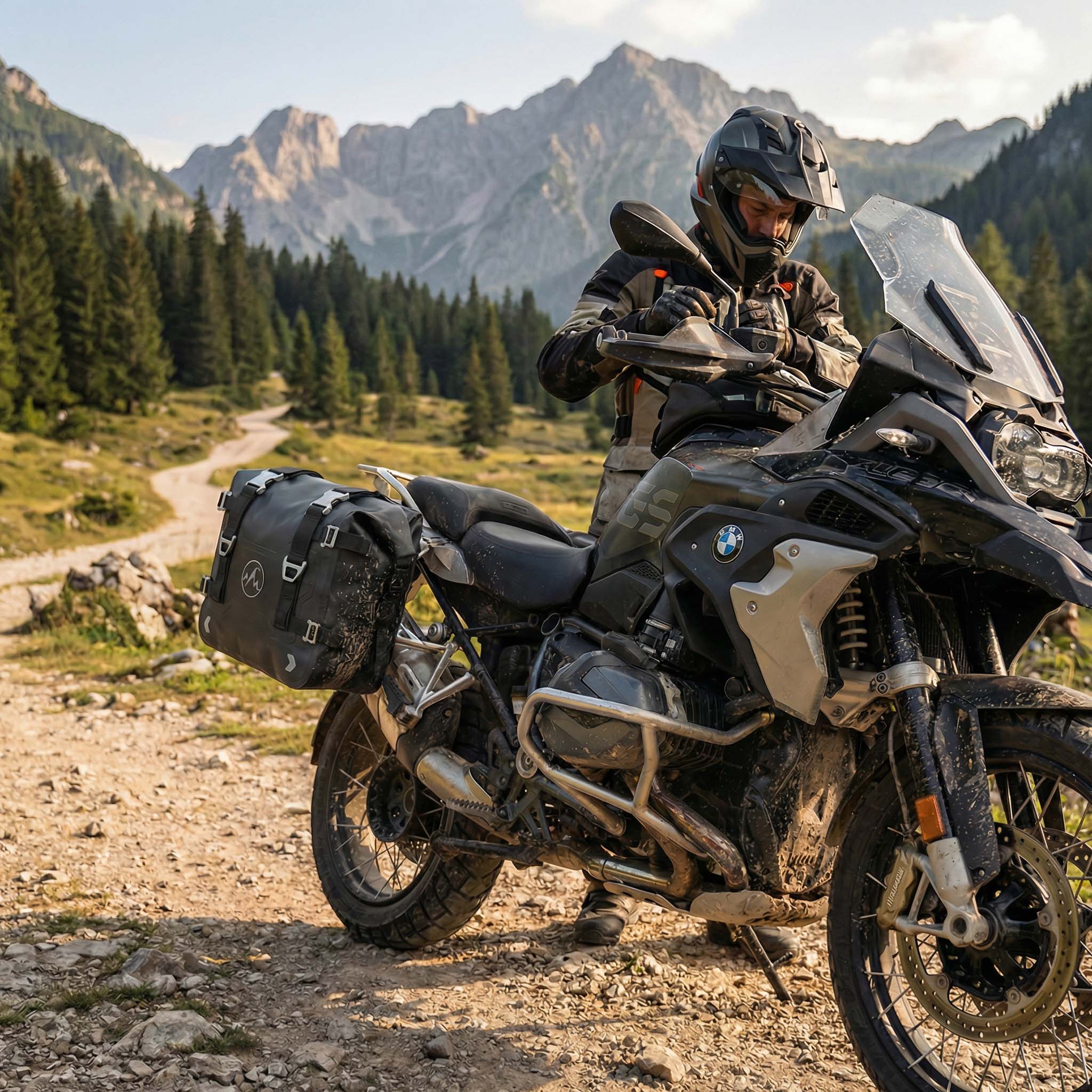 Motorcycle side panniers Motorcycle side panniers